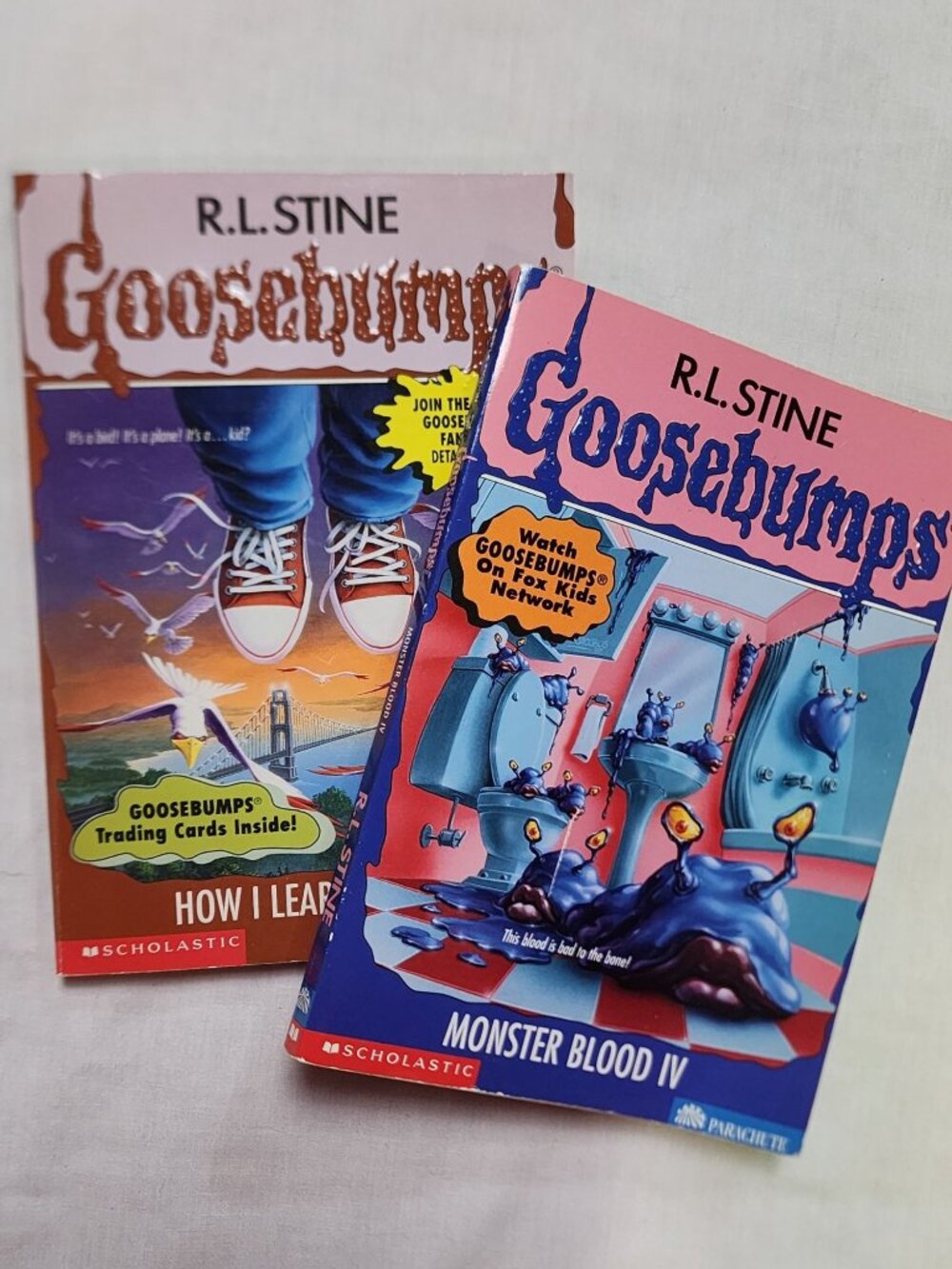 Goosebumps R.L Stine #62 Monster Blood IV How I Learned To Fly 1st Edition Cards